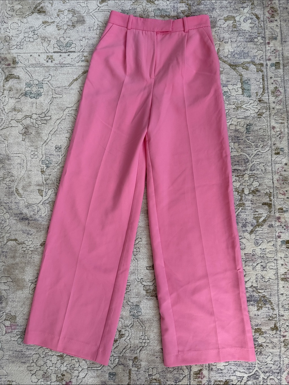 Zara Pink Wide-Leg Pants